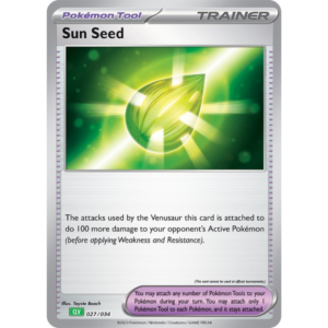 Pokémon TCG: Classic Collection - Venusaur Deck - Sun Seed Trainer 027/034 (Holo)