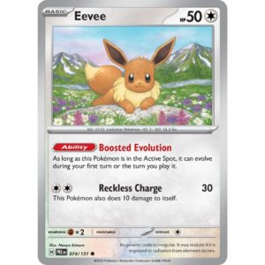 Pokémon TCG: Scarlet & Violet - Prismatic Evolutions 074/131 Eevee