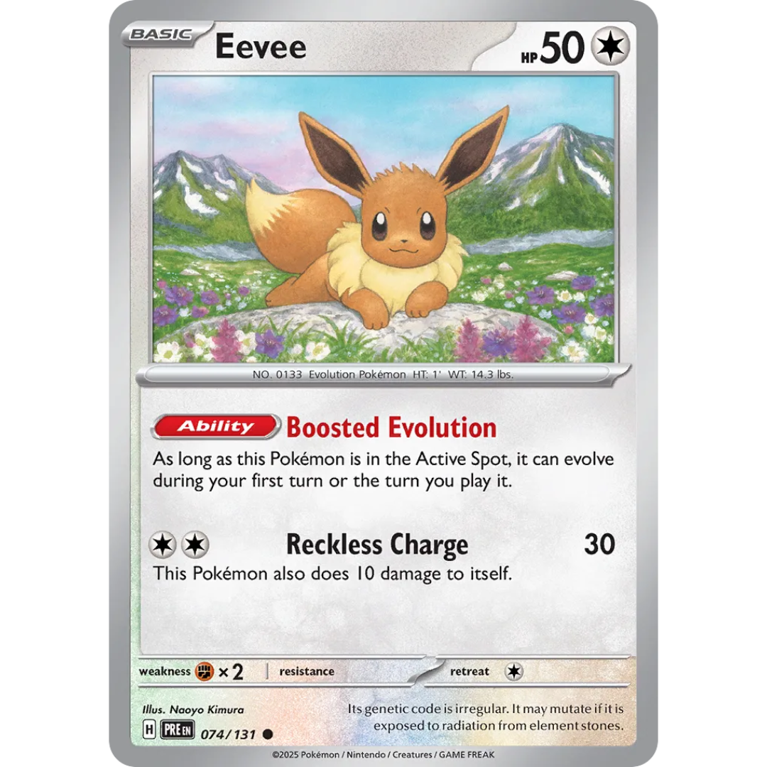 Pokémon TCG: Scarlet & Violet - Prismatic Evolutions 074/131 Eevee