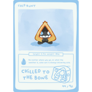 Pokedoodles Series 1 - No-Scalp Series - Parody Set - 44/90 Cold Runt