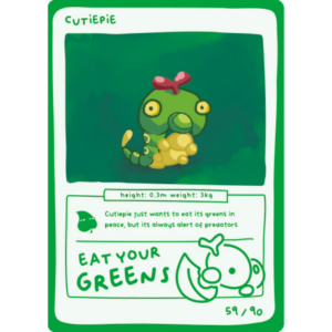 Pokedoodles Series 1 - No-Scalp Series - Parody Set - 59/90 Cutiepie