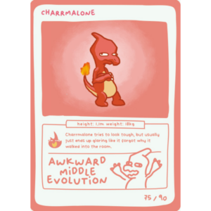 Pokedoodles Series 1 - No-Scalp Series - Parody Set - 75/90 Charrmalone