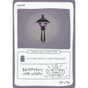 Pokedoodles Series 1 - No-Scalp Series - Parody Set - 84/90 Lamp