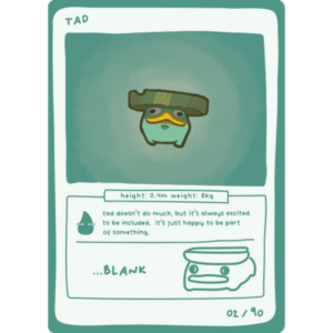 Pokedoodles Series 1 - No-Scalp Series - Parody Set - 02/90 Tad