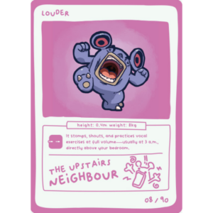 Pokedoodles Series 1 - No-Scalp Series - Parody Set - 08/90 Louder