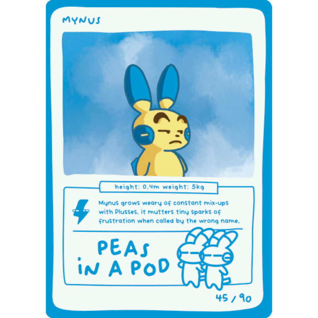 Pokedoodles Series 1 - No-Scalp Series - Parody Set - 45/90 Mynus