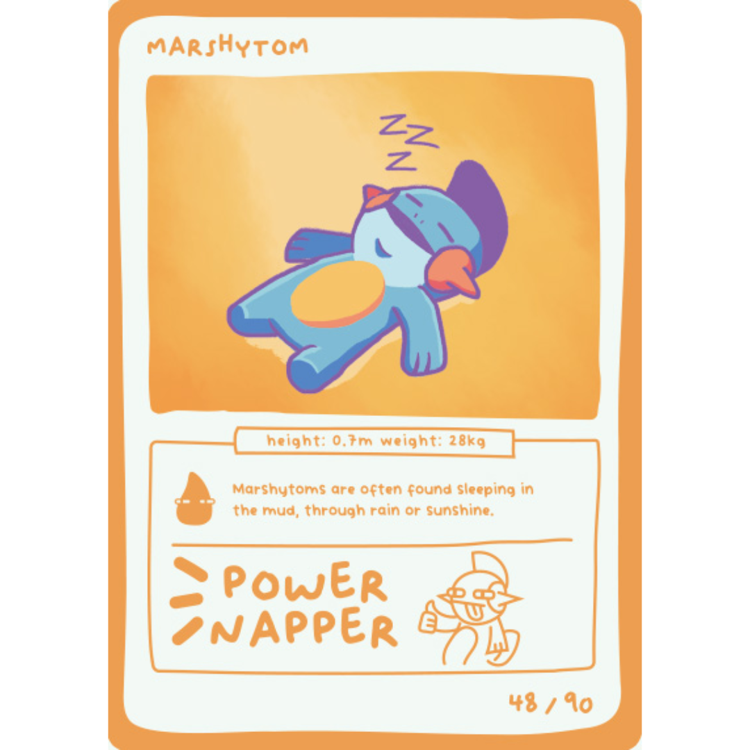 Pokedoodles Series 1 - No-Scalp Series - Parody Set - 48/90 Marshytom