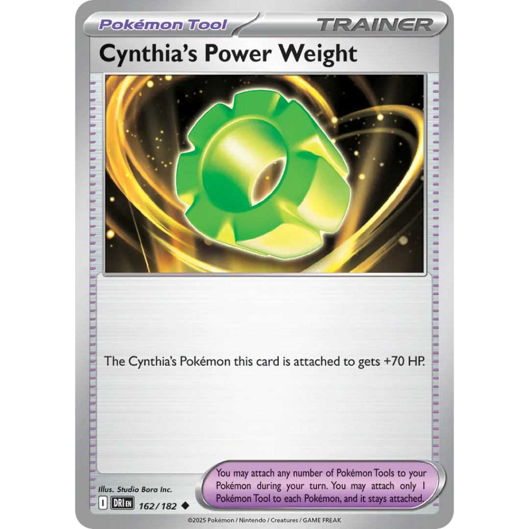 Pokémon TCG: Scarlet & Violet - Destined Rivals - Cynthia's Power Weight Trainer 162/182