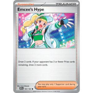 Pokémon TCG: Scarlet & Violet - Destined Rivals - Emcee's Hype Trainer 163/182