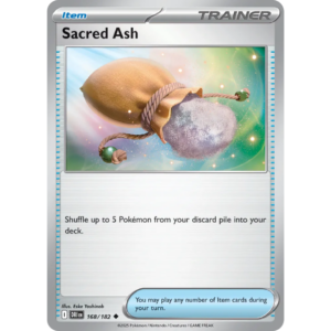 Pokémon TCG: Scarlet & Violet - Destined Rivals - Sacred Ash Trainer 168/182