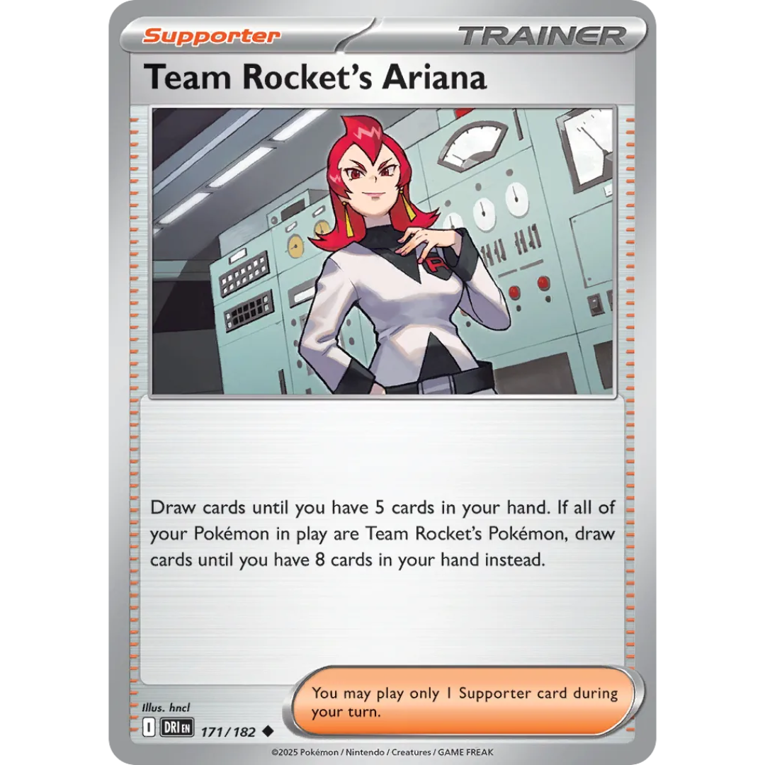 Pokémon TCG: Scarlet & Violet - Destined Rivals - Team Rocket's Ariana Trainer 171/182