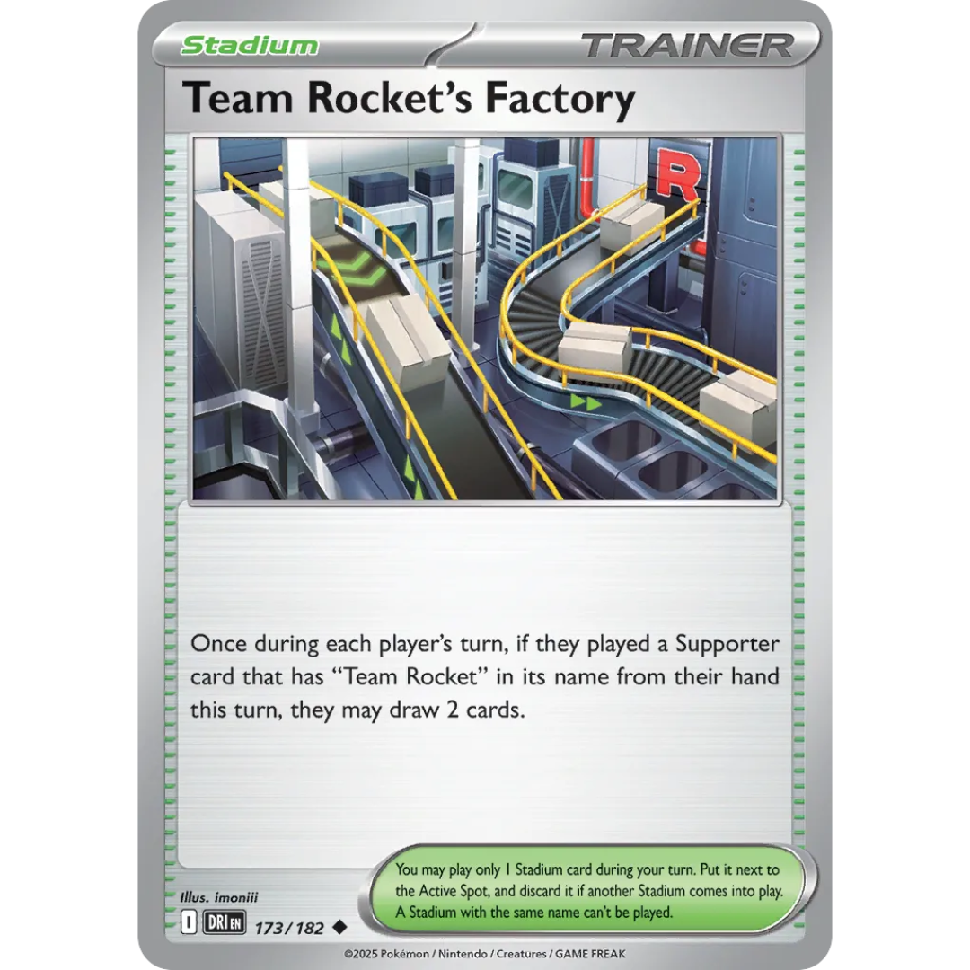 Pokémon TCG: Scarlet & Violet - Destined Rivals - Team Rocket's Factory Trainer 173/182