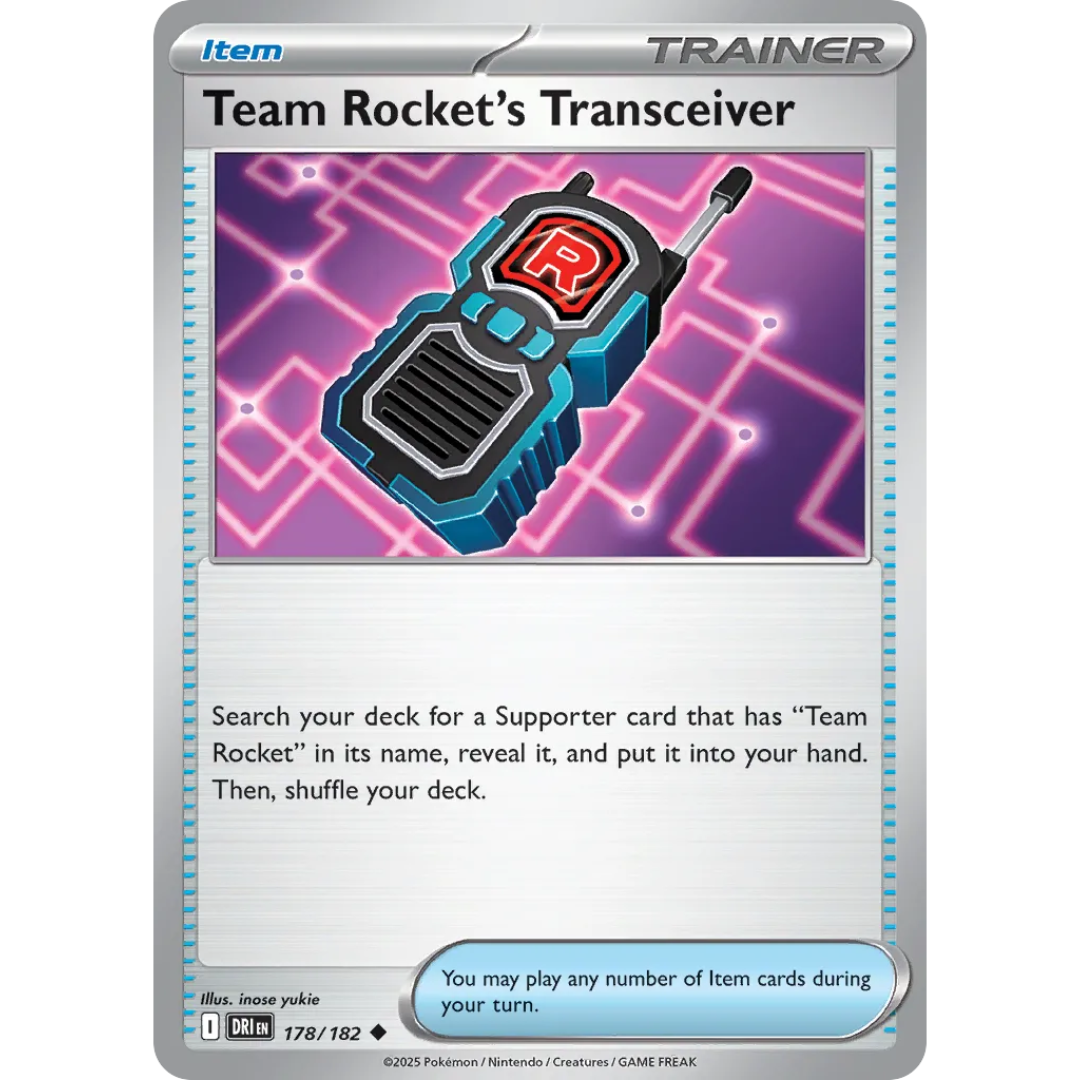 Pokémon TCG: Scarlet & Violet - Destined Rivals - Team Rocket's Transceiver Trainer 178/182