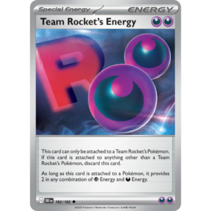 Pokémon TCG: Scarlet & Violet - Destined Rivals - Team Rocket's Energy 182/182