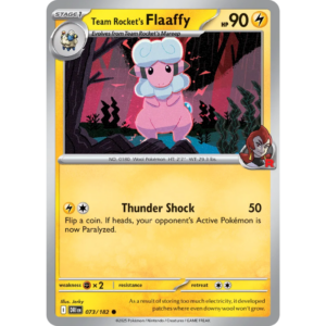 Pokémon TCG: Scarlet & Violet - Destined Rivals - Team Rocket's Flaaffy 073/182