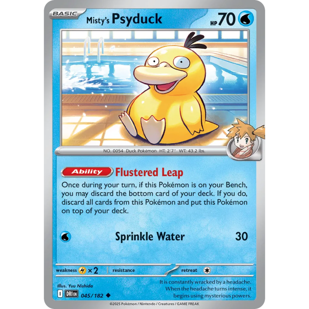 Pokémon TCG: Scarlet & Violet - Destined Rivals - Misty's Psyduck 045/182