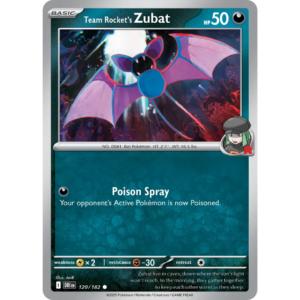Pokémon TCG: Scarlet & Violet - Destined Rivals - Team Rocket's Zubat 120/182