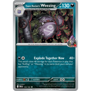 Pokémon TCG: Scarlet & Violet - Destined Rivals - Team Rocket's Weezing 126/182