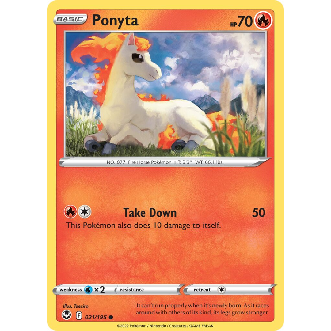 Pokémon TCG: Sword & Shield - Silver Tempest 021/195 Ponyta