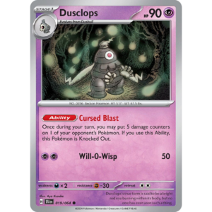 Pokémon TCG: Scarlet & Violet - Shrouded Fable - Dusclops 019/064