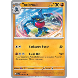 Pokémon TCG: Scarlet & Violet - Shrouded Fable - Toxicroak 024/064