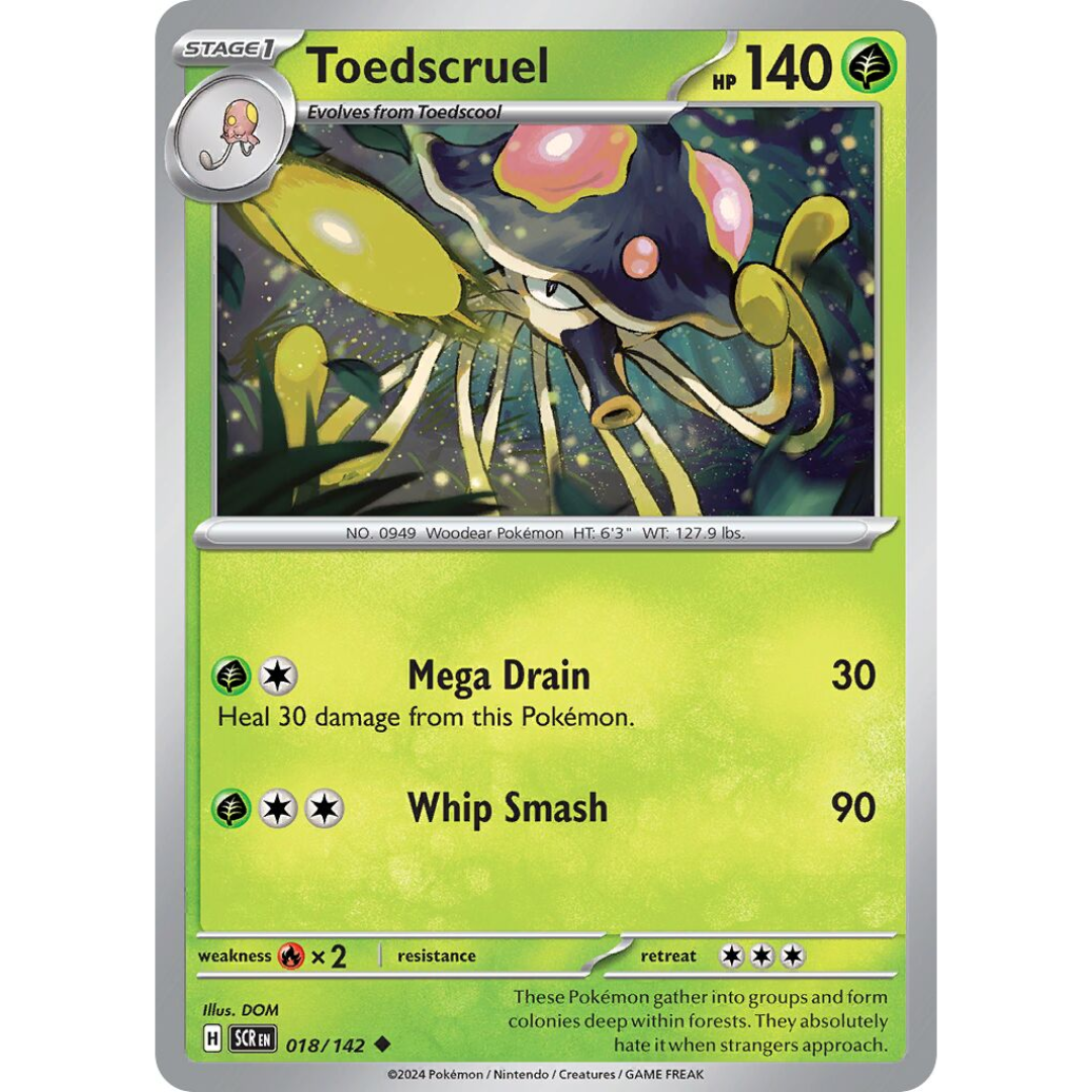 Pokémon TCG: Scarlet & Violet - Stellar Crown - Toedscruel 018/142