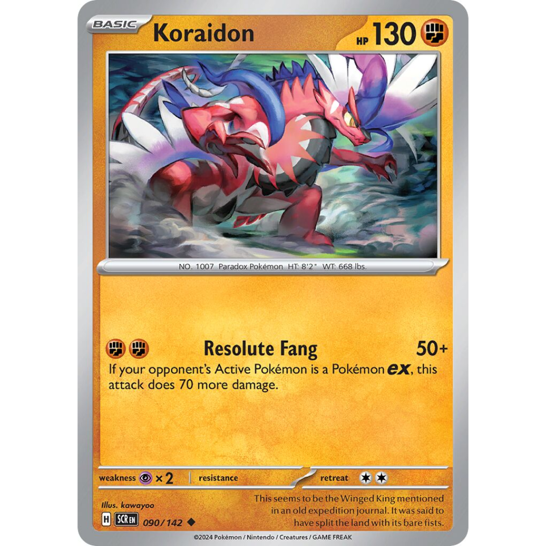 Pokémon TCG: Scarlet & Violet - Stellar Crown - Koraidon 090/142