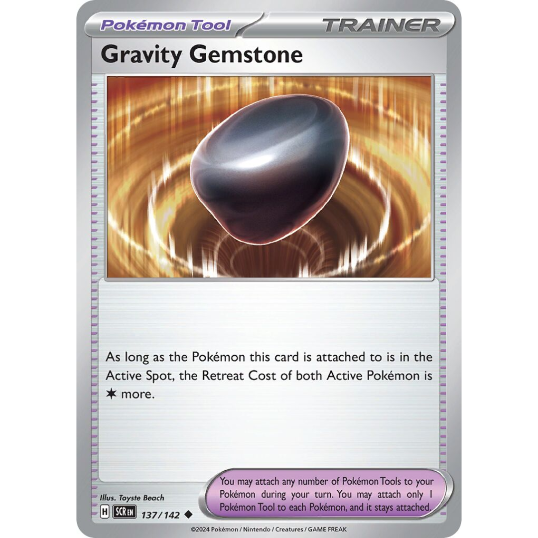 Pokémon TCG: Scarlet & Violet - Stellar Crown - Gravity Gemstone Trainer 137/142