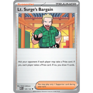 Pokémon TCG: Mega Evolution - Base Set - Lt. Surge's Bargain Trainer 120/132