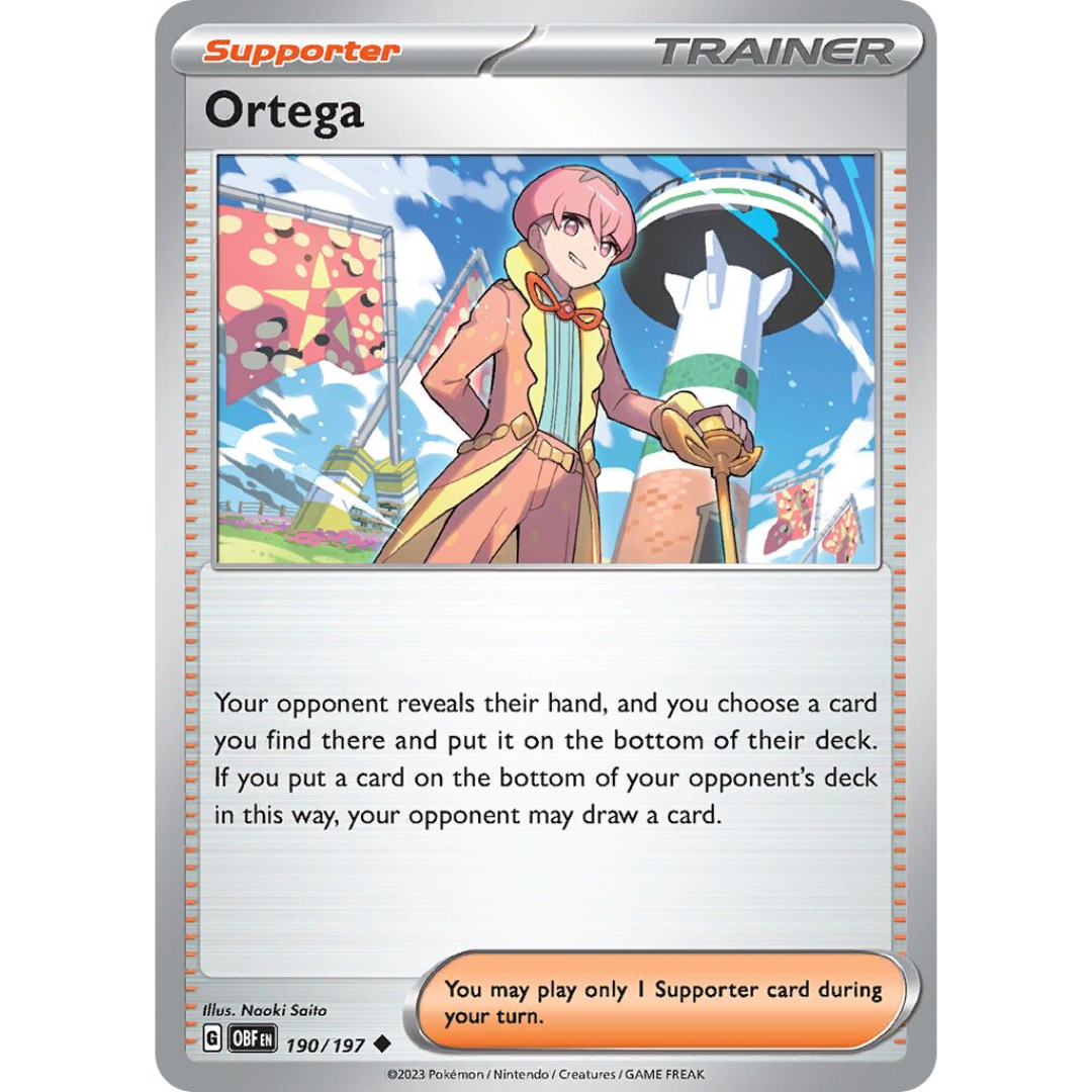 Pokémon TCG: Scarlet & Violet - Obsidian Flames 190/197 Ortega Trainer