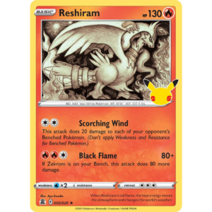 Pokémon TCG: Sword & Shield - Celebrations - Reshiram 002/025 (Holo)
