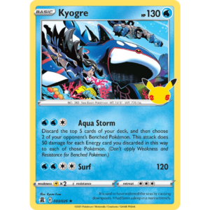 Pokémon TCG: Sword & Shield - Celebrations - Kyogre 003/025 (Holo)