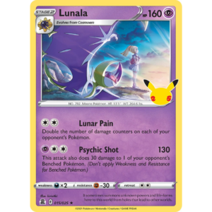 Pokémon TCG: Sword & Shield - Celebrations - Lunala 015/025 (Holo)
