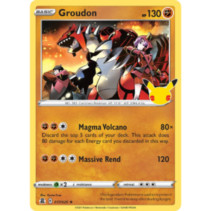 Pokémon TCG: Sword & Shield - Celebrations - Groudon 017/025 (Holo)