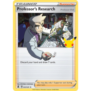 Pokémon TCG: Sword & Shield - Celebrations - Professor's Research Trainer 023/025 (Holo)