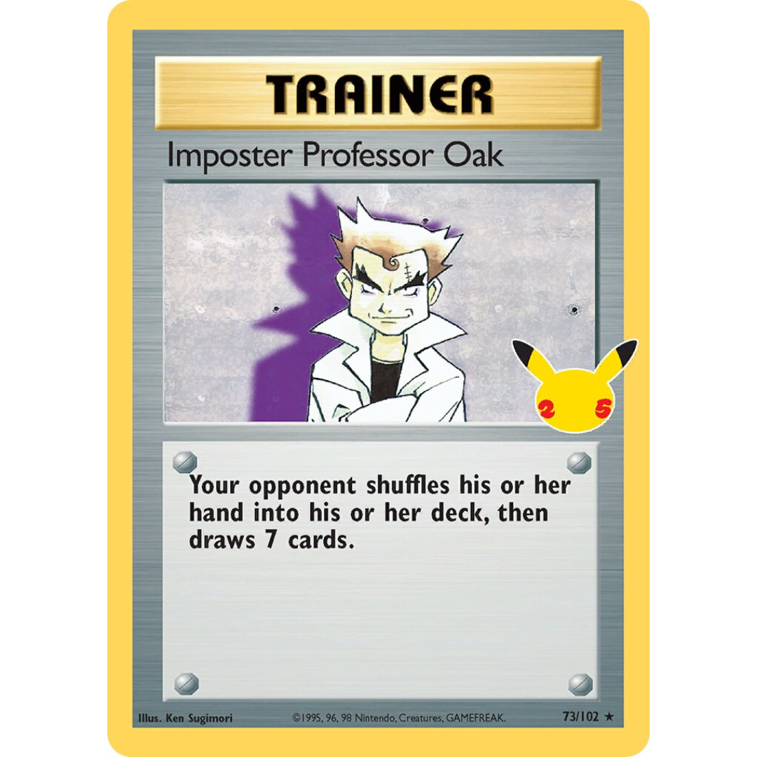 Pokémon TCG: Sword & Shield - Celebrations Classic Collection - Imposter Professor Oak Trainer 73/102 (Holo)
