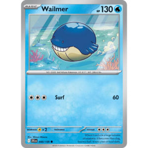 Pokémon TCG: Scarlet & Violet - Journey Together - Wailmer 040/159
