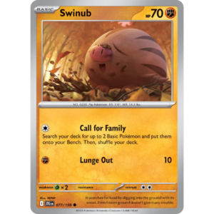 Pokémon TCG: Scarlet & Violet - Journey Together - Swinub 077/159