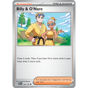 Pokémon TCG: Scarlet & Violet - Journey Together - Billy & O'Nare Trainer 142/159