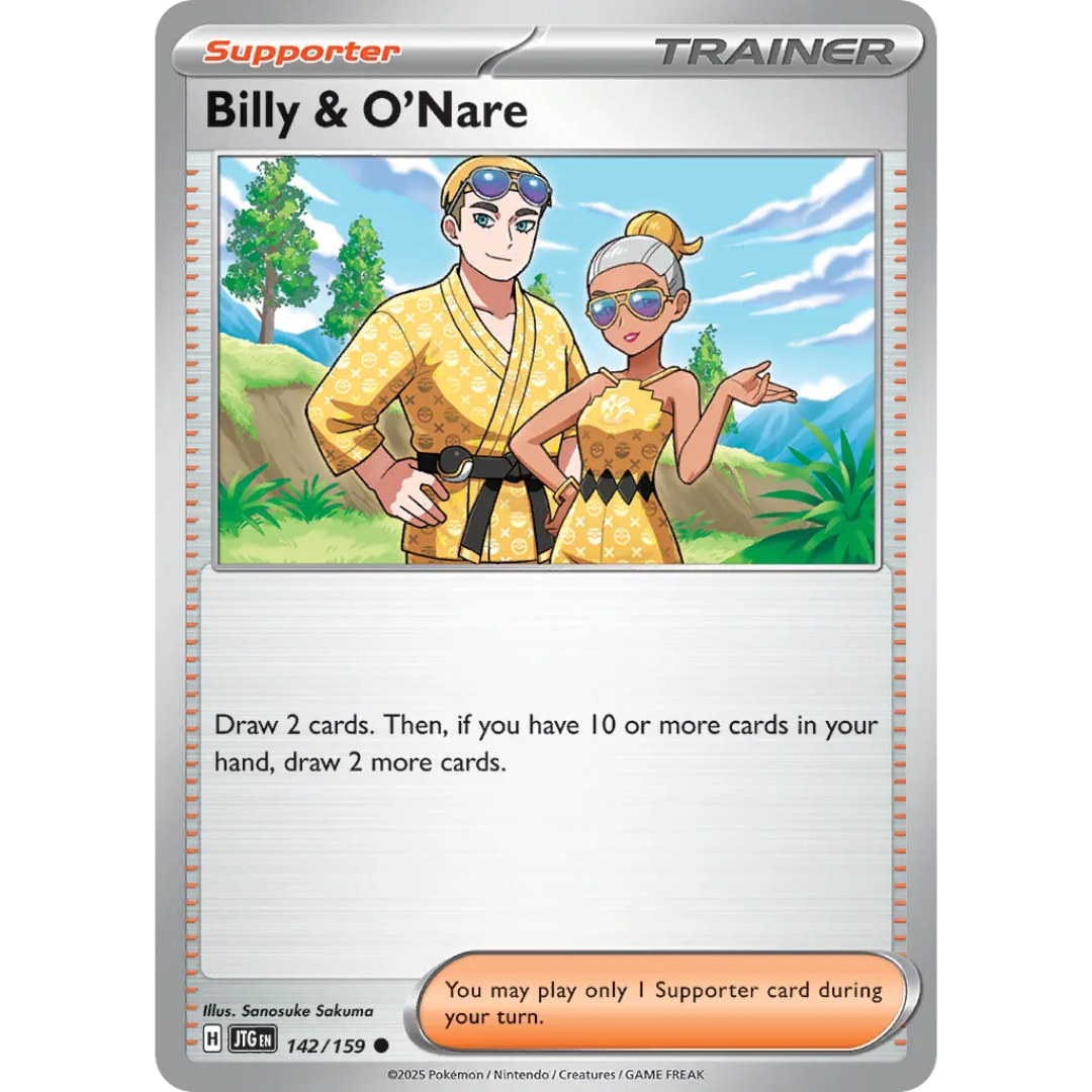Pokémon TCG: Scarlet & Violet - Journey Together - Billy & O'Nare Trainer 142/159
